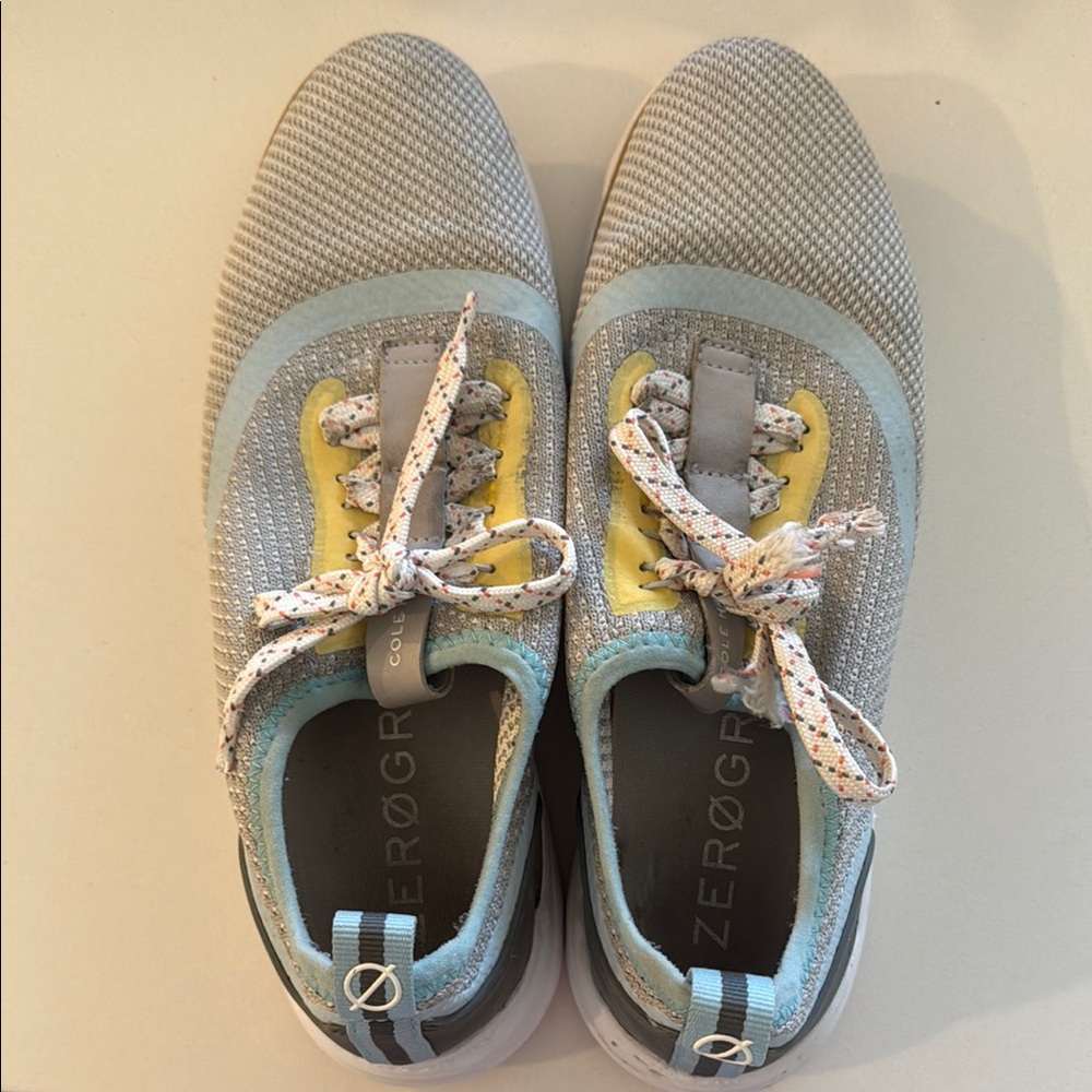 Shoes in Gray and Yellow